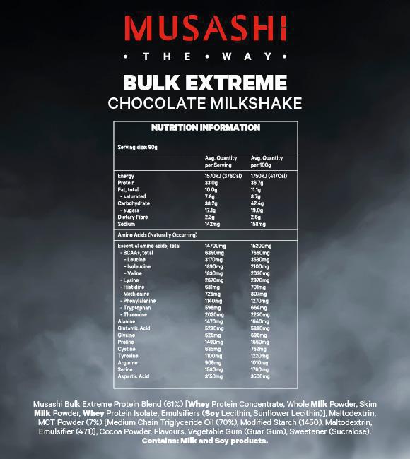 Bulk Extreme By Musashi Protein/mass Gainers