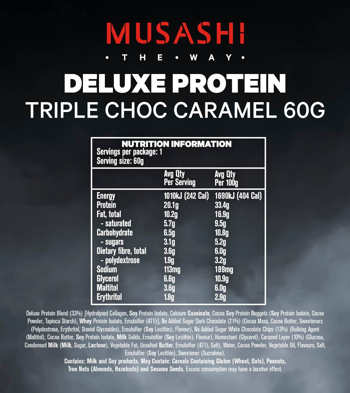 Deluxe Protein Bar by Musashi Supplement Mart