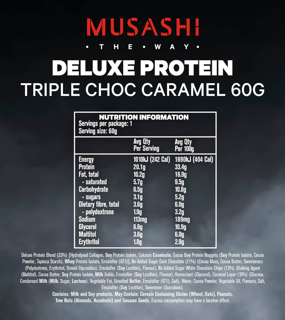 Deluxe Protein Bar By Musashi Protein/bars & Consumables