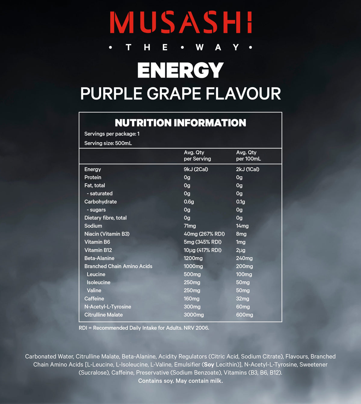 Energy Drink RTD by Musashi