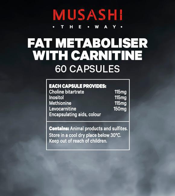 Fat Metaboliser With Carnitine By Musashi Weight Loss/l