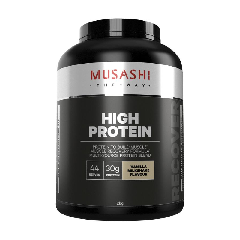 High Protein Powder By Musashi 2Kg / Vanilla Protein/whey Blends