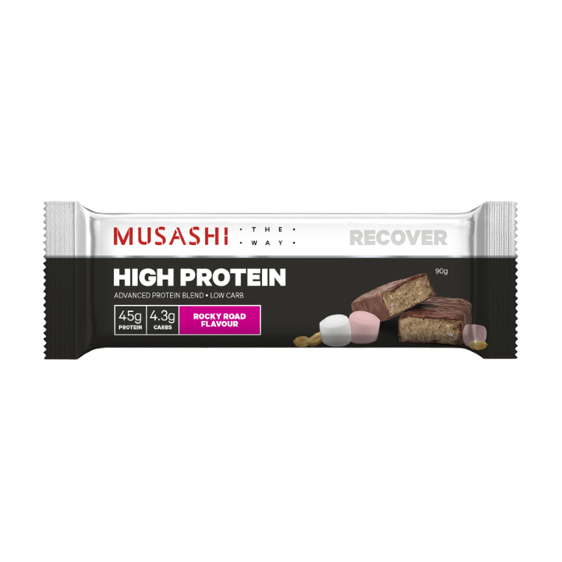 High Protein Bar By Musashi 90G / Rocky Road Protein/bars & Consumables
