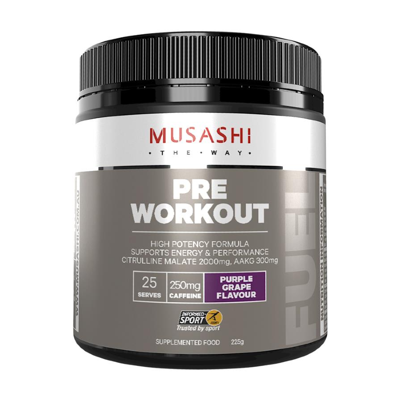 Pre-Workout By Musashi 25 Serves / Purple Grape Sn/pre Workout