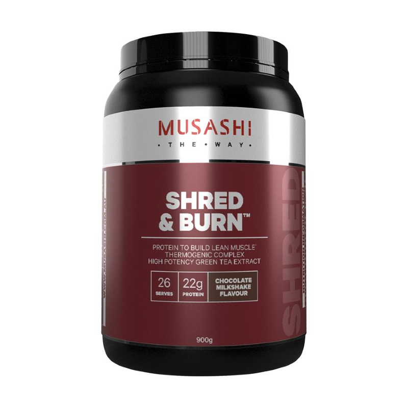 Shred & Burn Protein By Musashi 900G / Chocolate Milkshake Protein/weight Loss