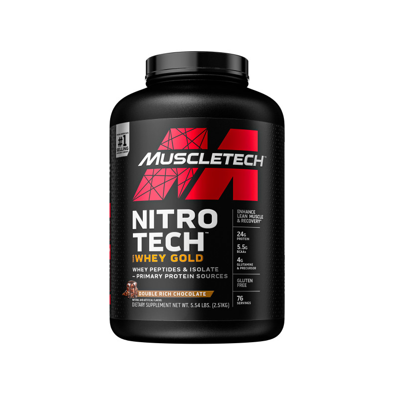 Nitro Tech Whey Gold By Muscletech 76 Serves / Double Rich Chocolate Protein/whey Blends