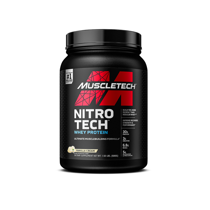 Nitro Tech By Muscletech 1.5Lb / Vanilla Cream Protein/whey Blends