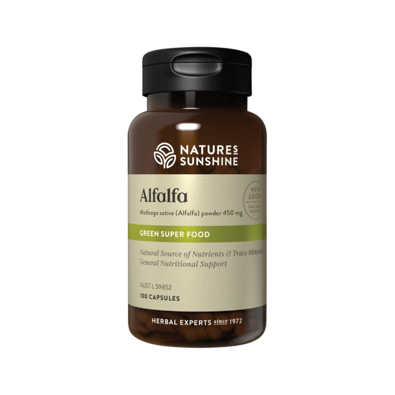 Alfalfa By Natures Sunshine 100 Capsules Hv/herbal Extracts