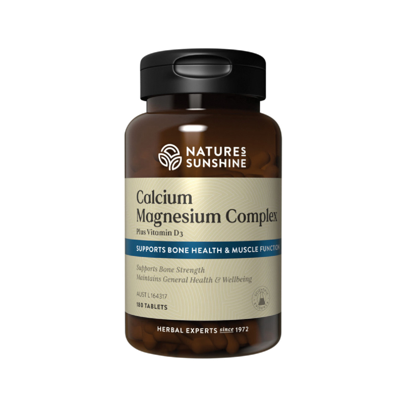 Calcium & Magnesium Complex By Natures Sunshine 180 Tablets Hv/vitamins