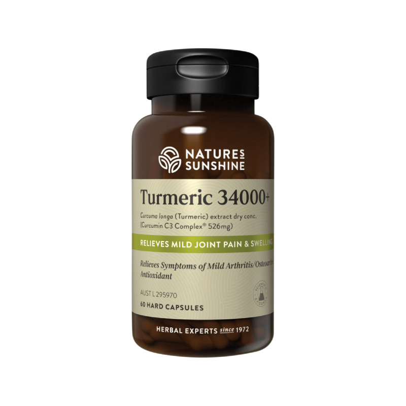 Turmeric 34000+ By Natures Sunshine 60 Capsules Hv/herbal Extracts