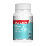 Bilberry 10000 Plus By Nutra-Life 30 Tablets Hv/vitamins