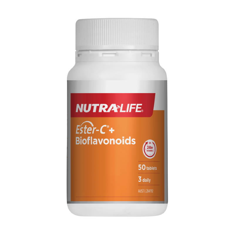 Ester-C+ Bioflavonoids By Nutra-Life 50 Tablets Hv/vitamins