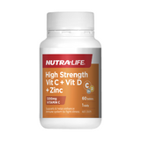 High Strength Vit C + Vit D + Zinc by Nutra-Life