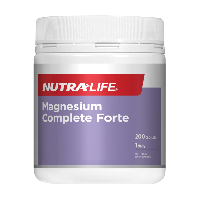 Magnesium Complete Forte By Nutra-Life 200 Capsules Hv/vitamins