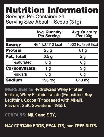 Gold Standard 100% Isolate By Optimum Nutrition Protein/wpi