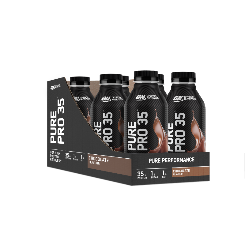 Pure Pro 35 Protein Rtd By Optimum Nutrition Box Of 6 / Chocolate Protein/ready To Drink