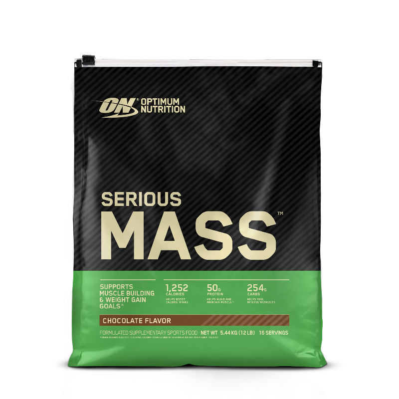 Serious Mass By Optimum Nutrition 12Lb / Chocolate Protein/mass Gainers