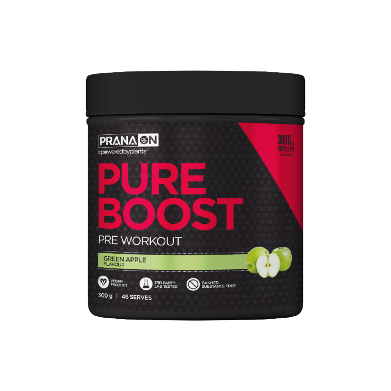 Pure Boost By Pranaon 46 Serves / Green Apple Sn/pre Workout