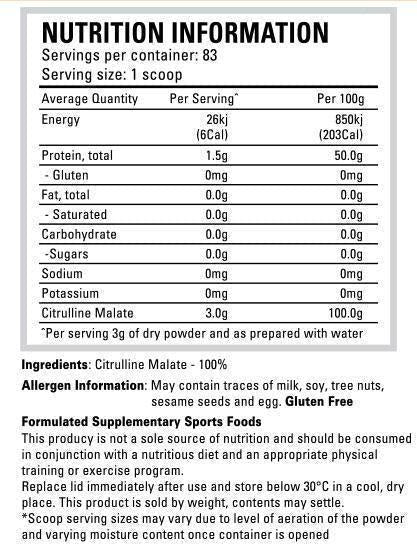Precision Citrulline Malate By Nutrition Sn/single Amino Acids