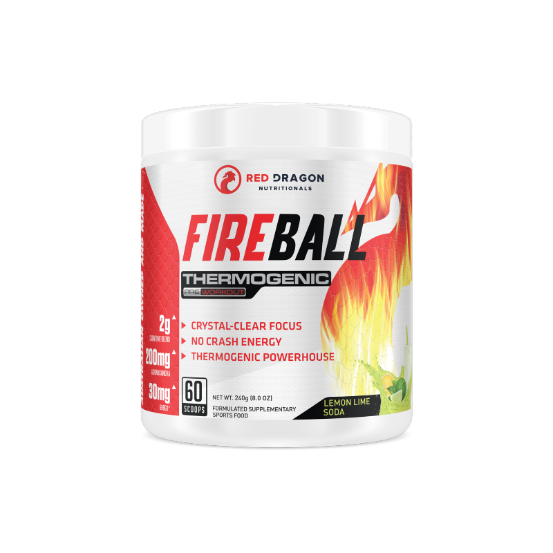 Fireball Thermogenic By Red Dragon 60 Serves / Lemon Lime Soda Weight Loss/fat Burners
