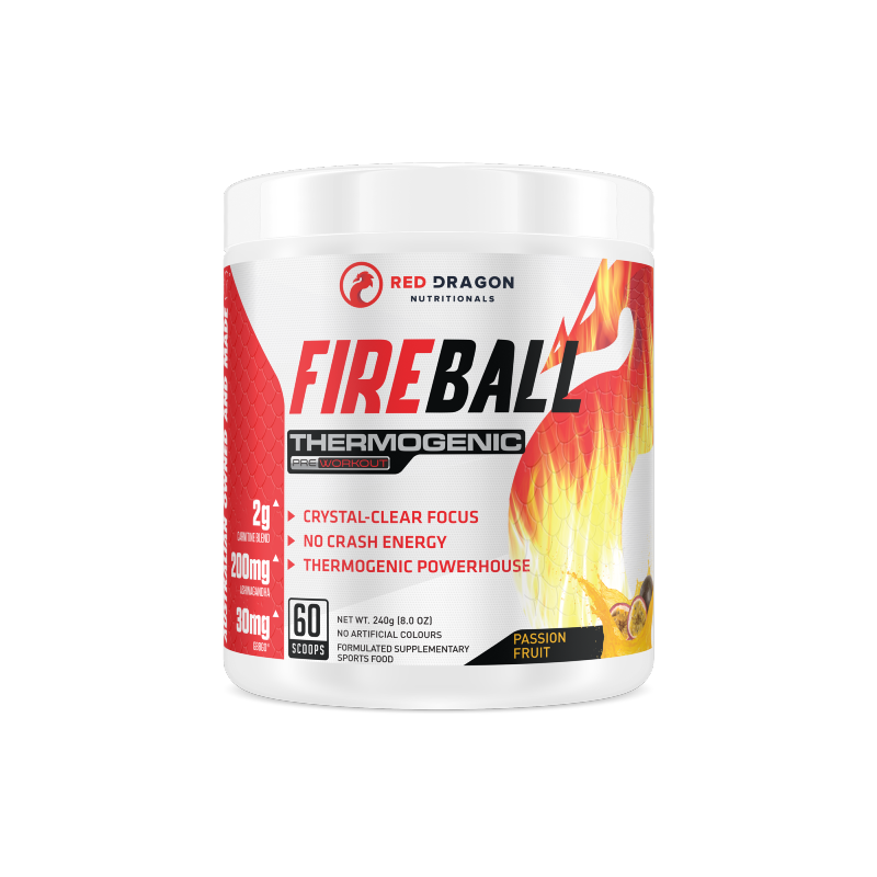 Fireball Thermogenic By Red Dragon 60 Serves / Passionfruit Weight Loss/fat Burners