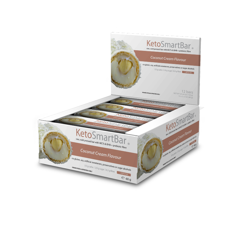 Keto Smart Bar By Diet Solutions Box Of 12 / Coconut Cream Protein/bars & Consumables