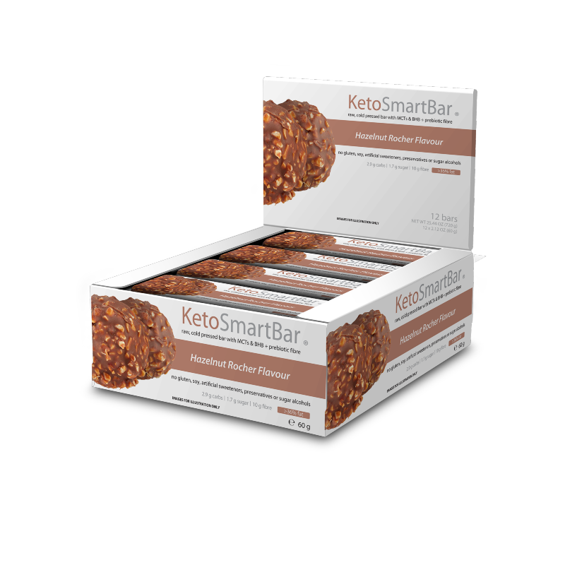 Keto Smart Bar By Diet Solutions Box Of 12 / Hazelnut Rocher Protein/bars & Consumables
