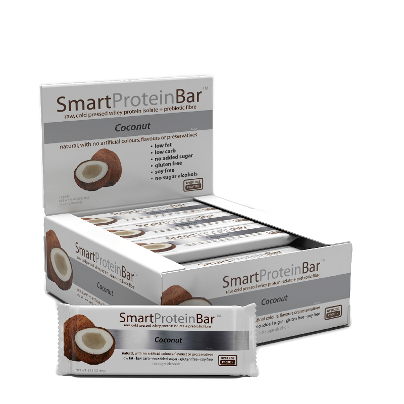 Smart Protein Bar By Diet Solutions Box Of 12 / Coconut Protein/bars & Consumables
