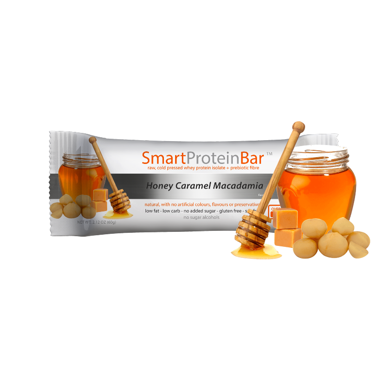 Smart Protein Bar By Diet Solutions 60G / Honey Caramel Macadamia Protein/bars & Consumables