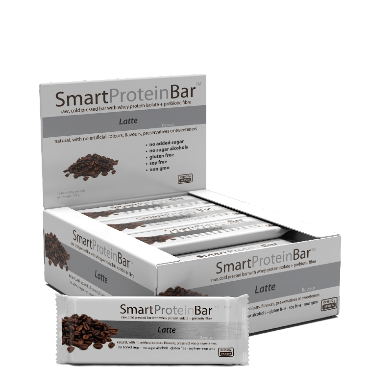 Smart Protein Bar By Diet Solutions Box Of 12 / Latte Protein/bars & Consumables