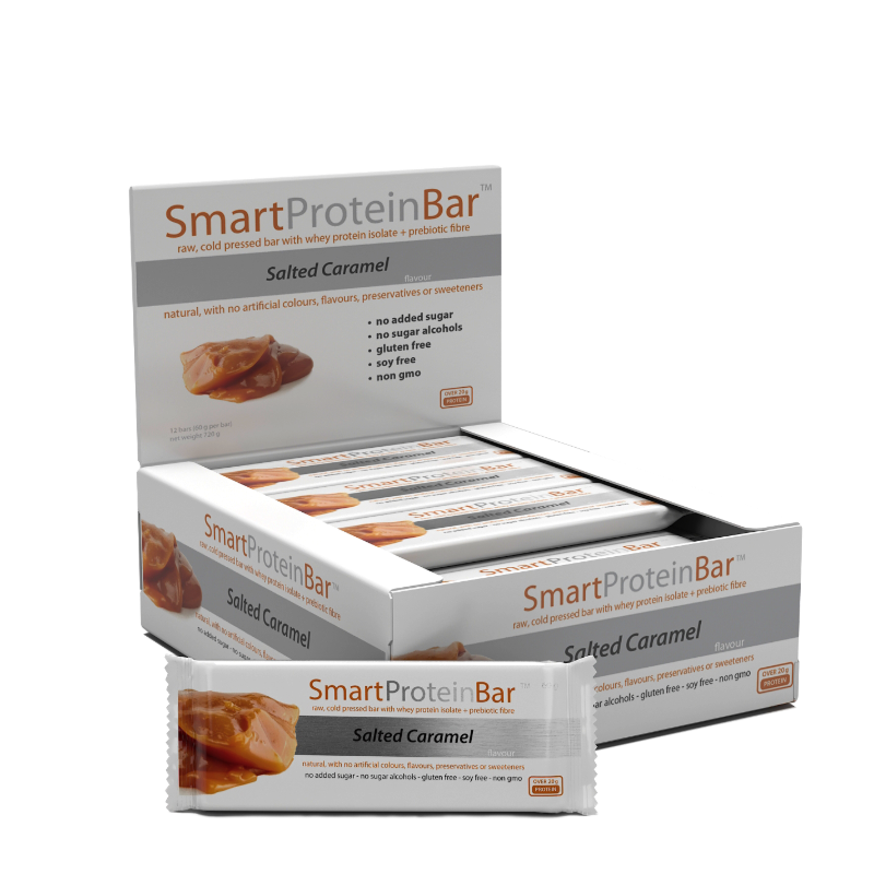 Smart Protein Bar By Diet Solutions Box Of 12 / Salted Caramel Protein/bars & Consumables