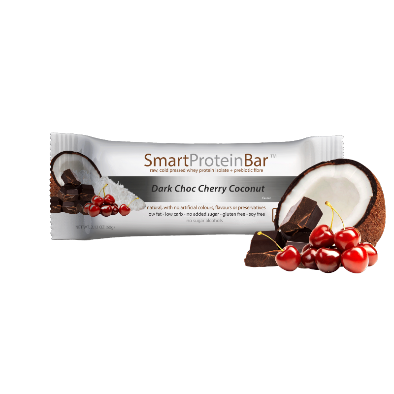 Smart Protein Bar By Diet Solutions 60G / Dark Choc Cherry Coconut Protein/bars & Consumables