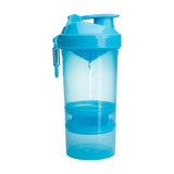 Original2Go Compartment Shaker By Smart Shake 600Ml / Neon Blue Category/shakers & Bottles