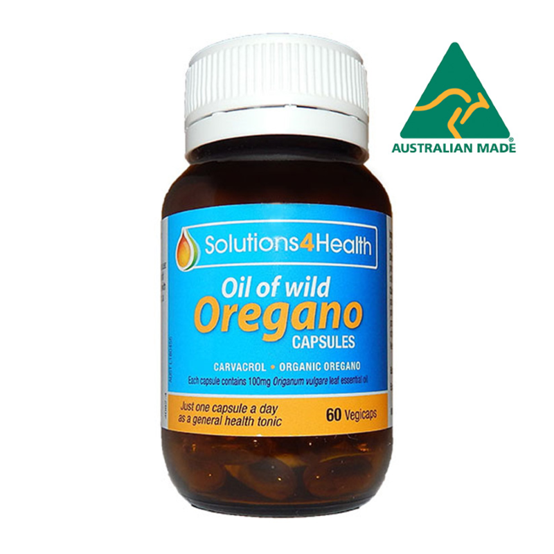 Wild Oregano Oil Capsules By Solutions 4 Health Hv/vitamins