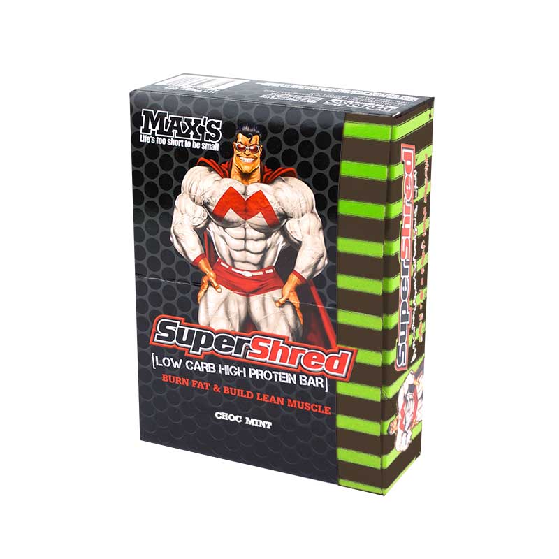 Super Shred Protein Bar By Maxs Box Of 12 / Chocolate Mint Protein/bars & Consumables