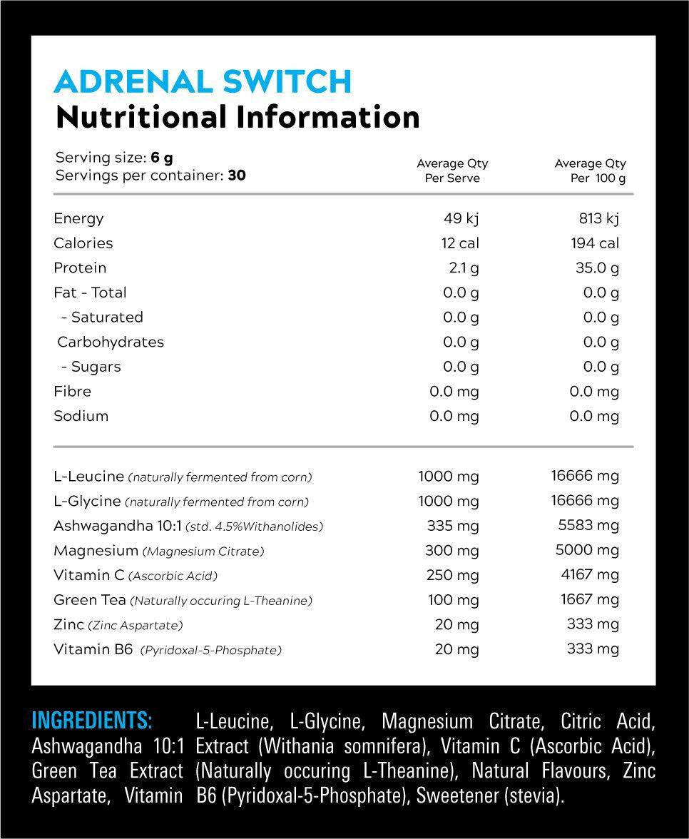 Adrenal Switch By Nutrition Sn/sleep & Support