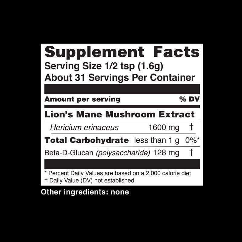 Lions Mane Mushroom Powder By Teelixir Hv/herbal Extracts