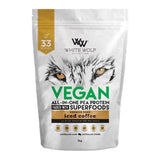 Vegan Protein Blend By White Wolf 1Kg / Iced Coffee Protein/vegan & Plant