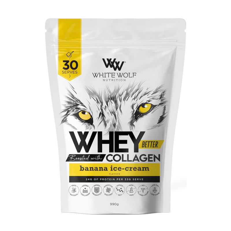 Whey Better Protein + Collagen by White Wolf, Whey Better Protein + Collagen by White Wolf,