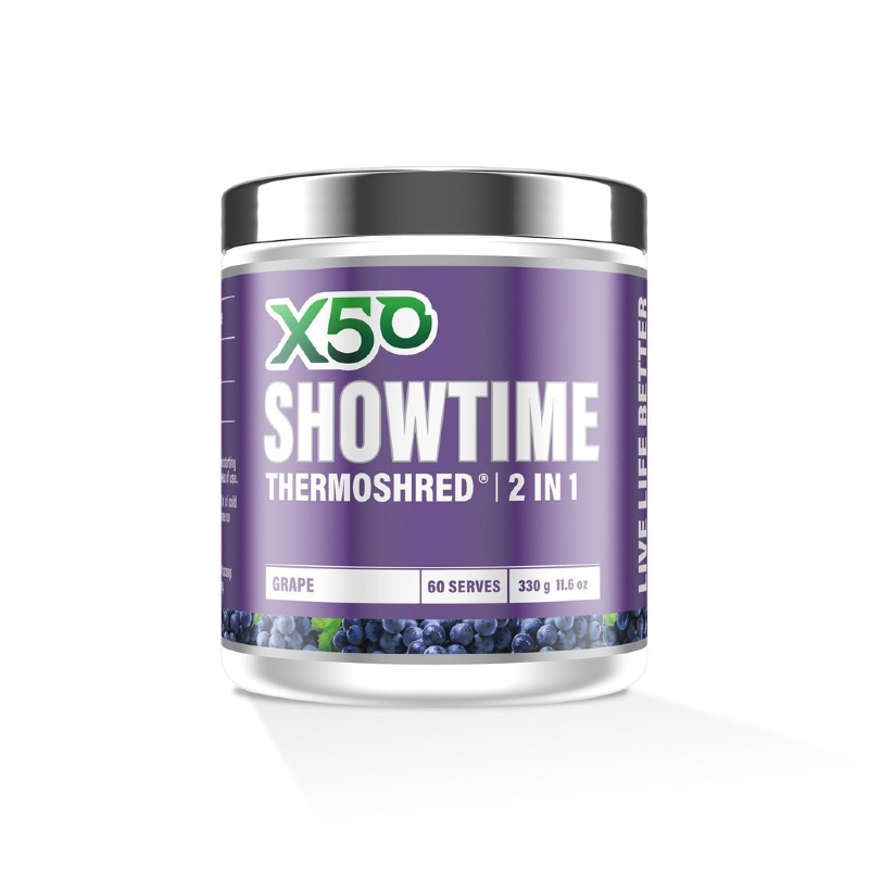Showtime Thermoshred Fat Burner By X50 60 Serves / Grape Weight Loss/fat Burners