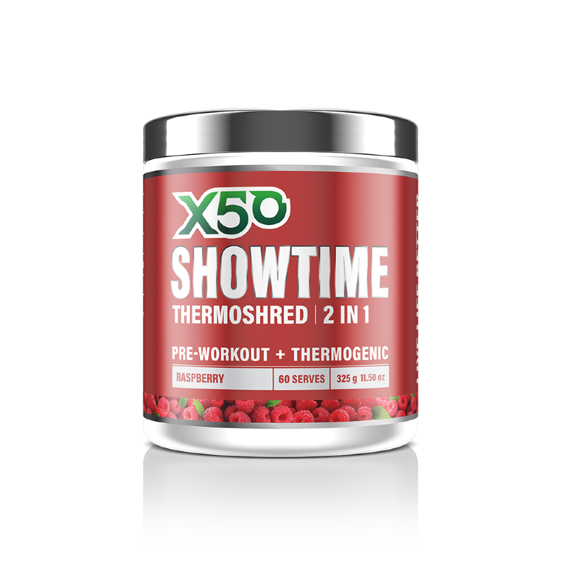 Showtime Thermoshred Fat Burner By X50 60 Serves / Raspberry Weight Loss/fat Burners