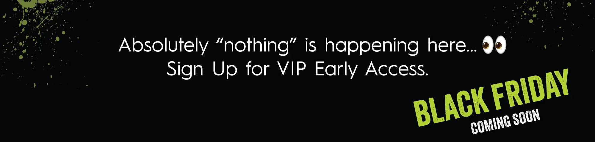 Black Friday signup form